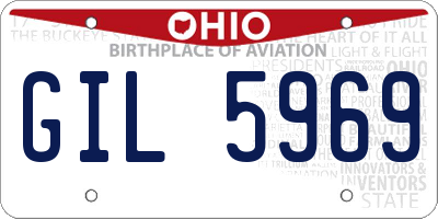 OH license plate GIL5969