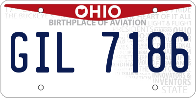 OH license plate GIL7186