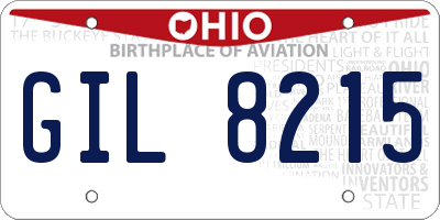 OH license plate GIL8215