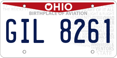 OH license plate GIL8261
