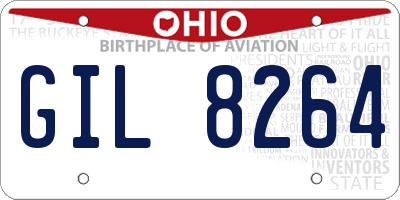 OH license plate GIL8264