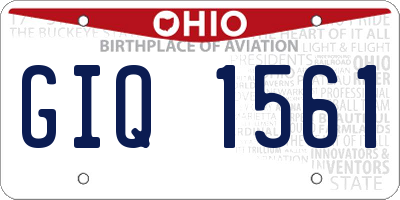 OH license plate GIQ1561