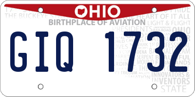 OH license plate GIQ1732