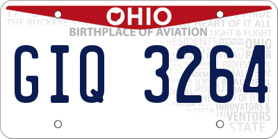 OH license plate GIQ3264