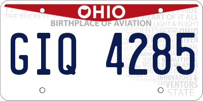 OH license plate GIQ4285