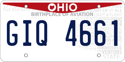 OH license plate GIQ4661