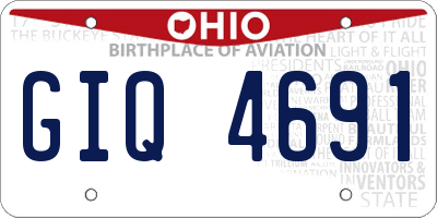 OH license plate GIQ4691