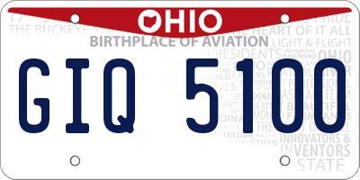 OH license plate GIQ5100