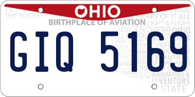 OH license plate GIQ5169