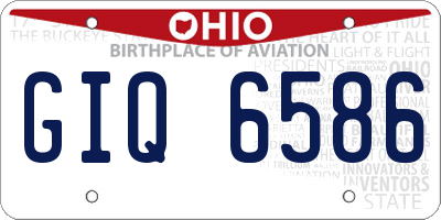 OH license plate GIQ6586