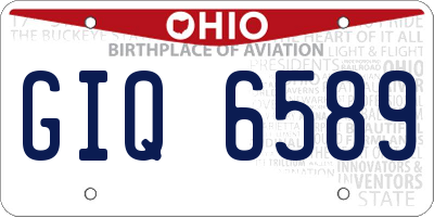 OH license plate GIQ6589