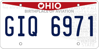 OH license plate GIQ6971