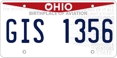 OH license plate GIS1356