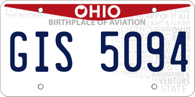 OH license plate GIS5094