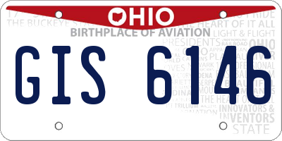 OH license plate GIS6146