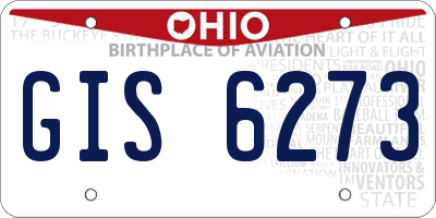 OH license plate GIS6273