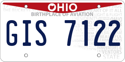 OH license plate GIS7122