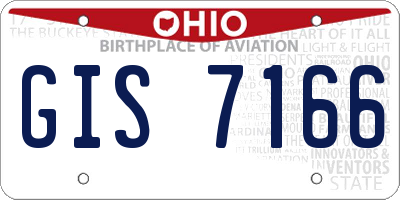 OH license plate GIS7166