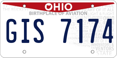 OH license plate GIS7174