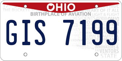 OH license plate GIS7199