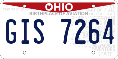 OH license plate GIS7264