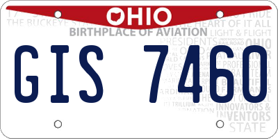 OH license plate GIS7460
