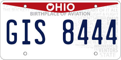OH license plate GIS8444