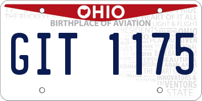 OH license plate GIT1175