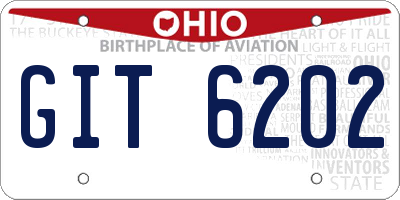 OH license plate GIT6202