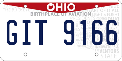 OH license plate GIT9166