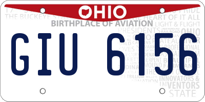 OH license plate GIU6156