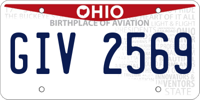 OH license plate GIV2569