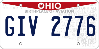 OH license plate GIV2776