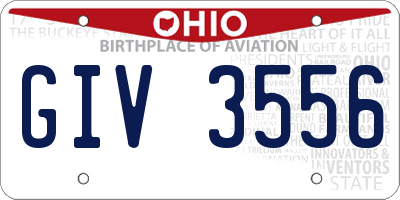 OH license plate GIV3556