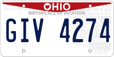 OH license plate GIV4274