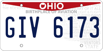 OH license plate GIV6173