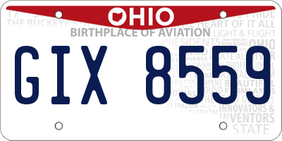 OH license plate GIX8559
