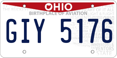 OH license plate GIY5176