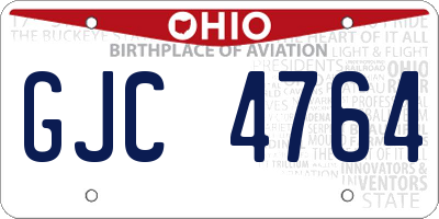 OH license plate GJC4764