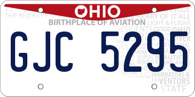 OH license plate GJC5295