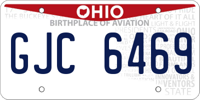 OH license plate GJC6469