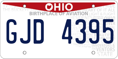 OH license plate GJD4395