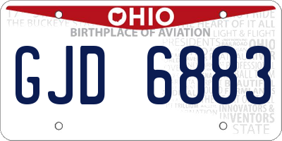 OH license plate GJD6883