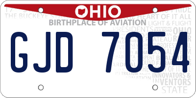 OH license plate GJD7054