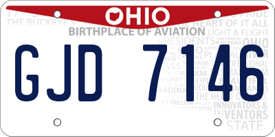 OH license plate GJD7146