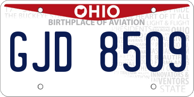 OH license plate GJD8509