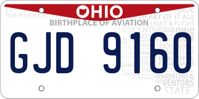 OH license plate GJD9160
