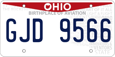 OH license plate GJD9566