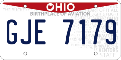 OH license plate GJE7179