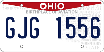 OH license plate GJG1556
